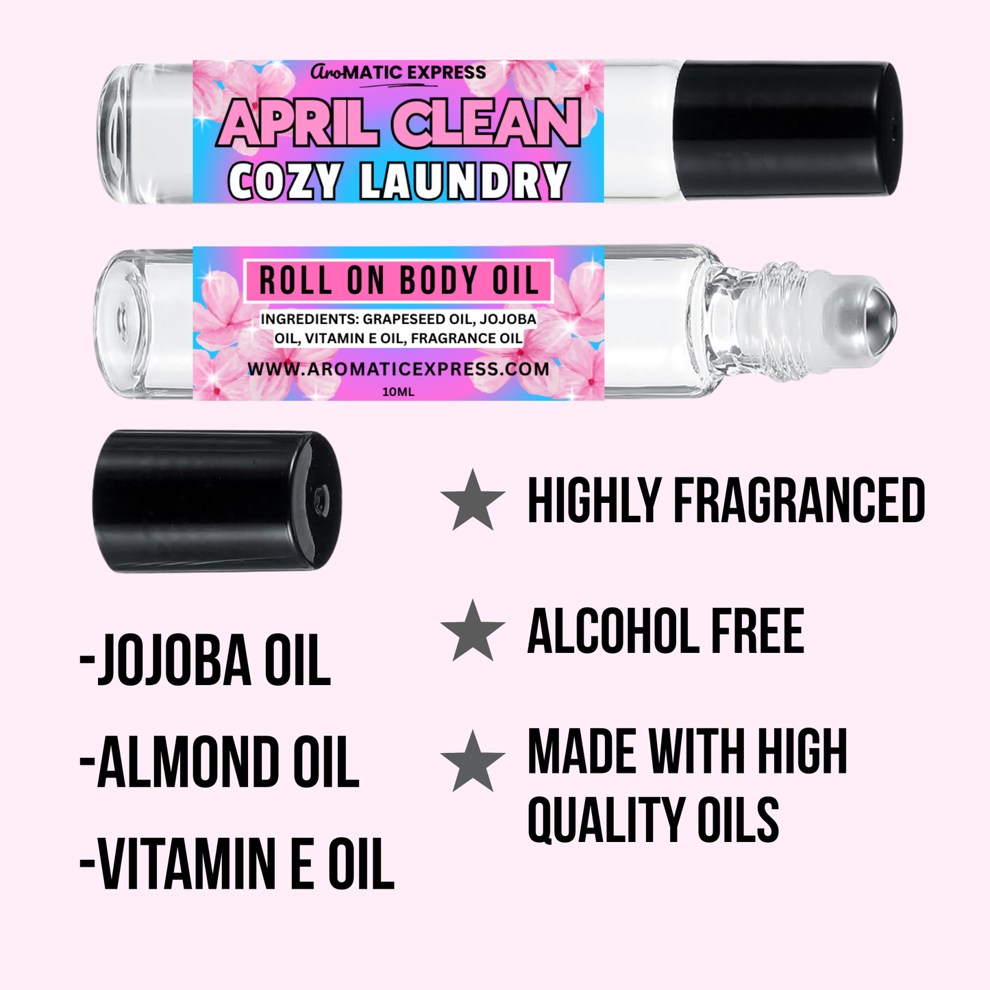April Clean Roll On Body Oil