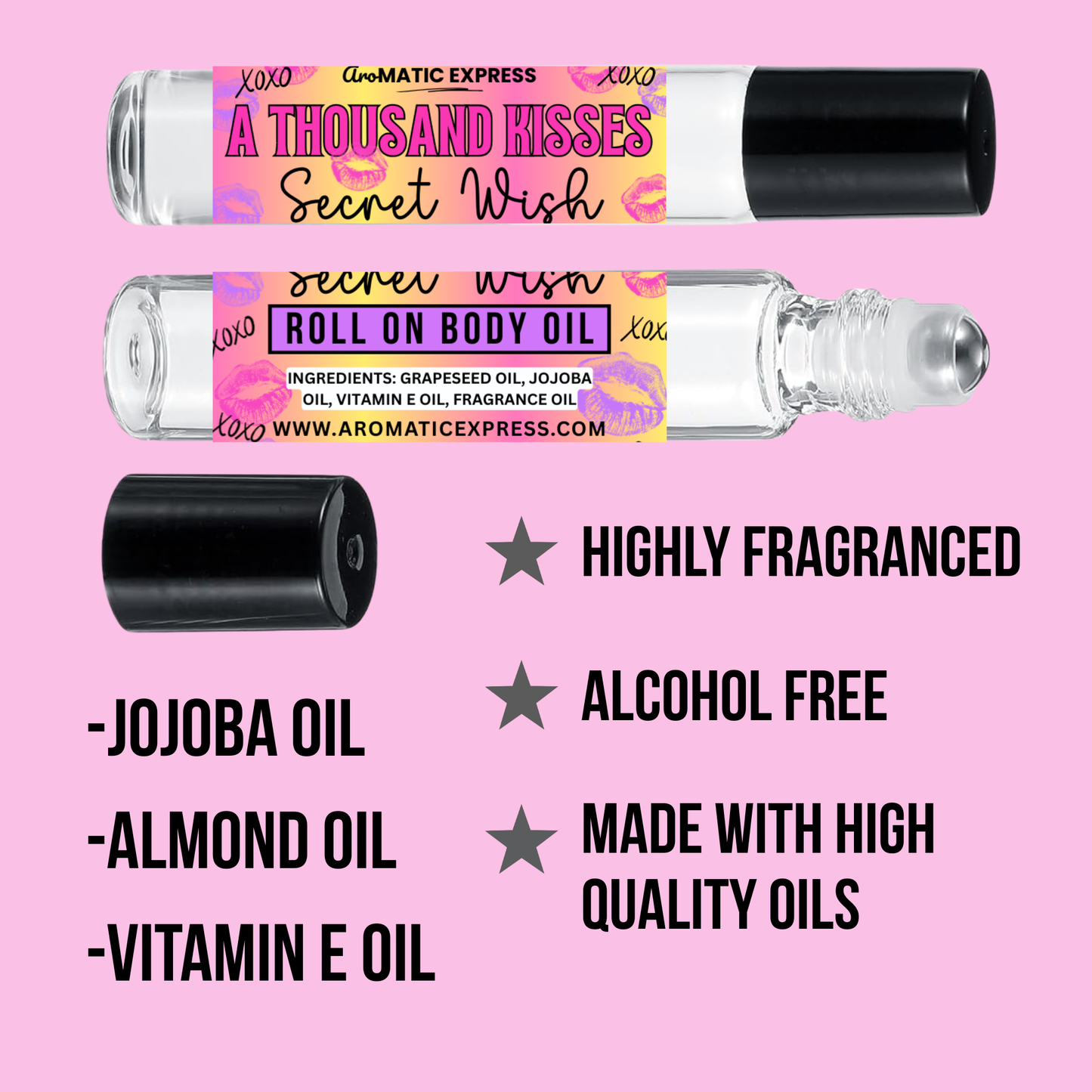 A Thousand Kisses Roll On Body Oil