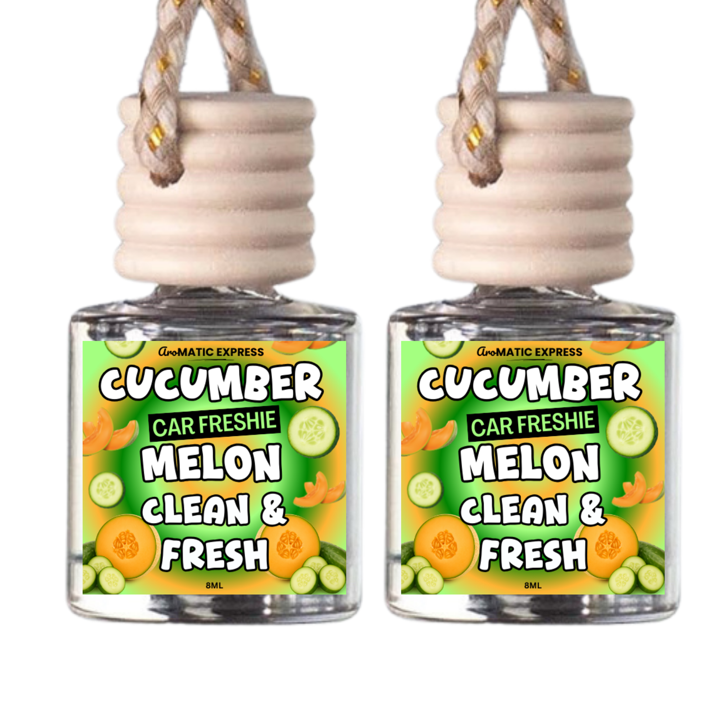 Cucumber Melon Scented Car Freshie