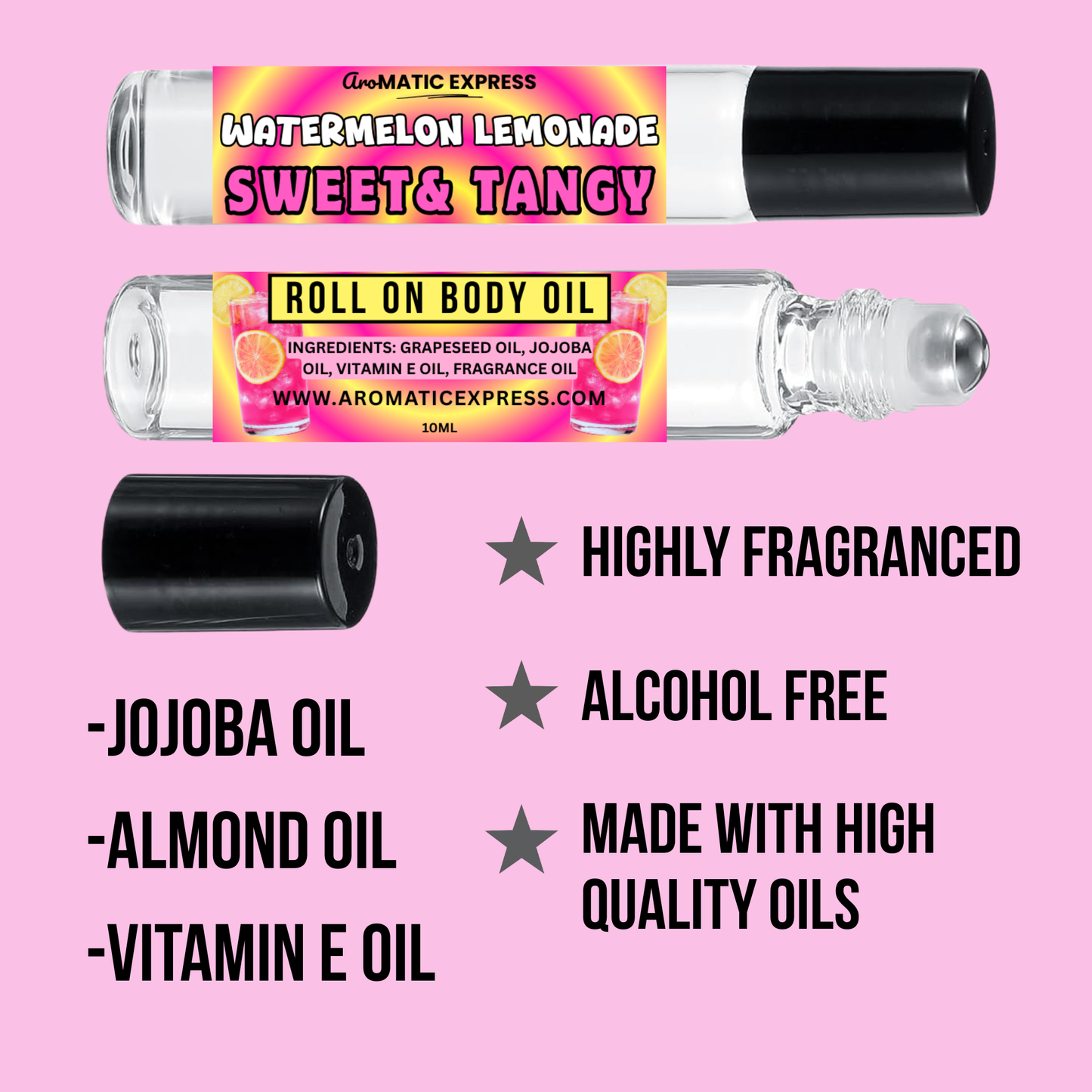 Watermelon Lemonade Roll On Body Oil