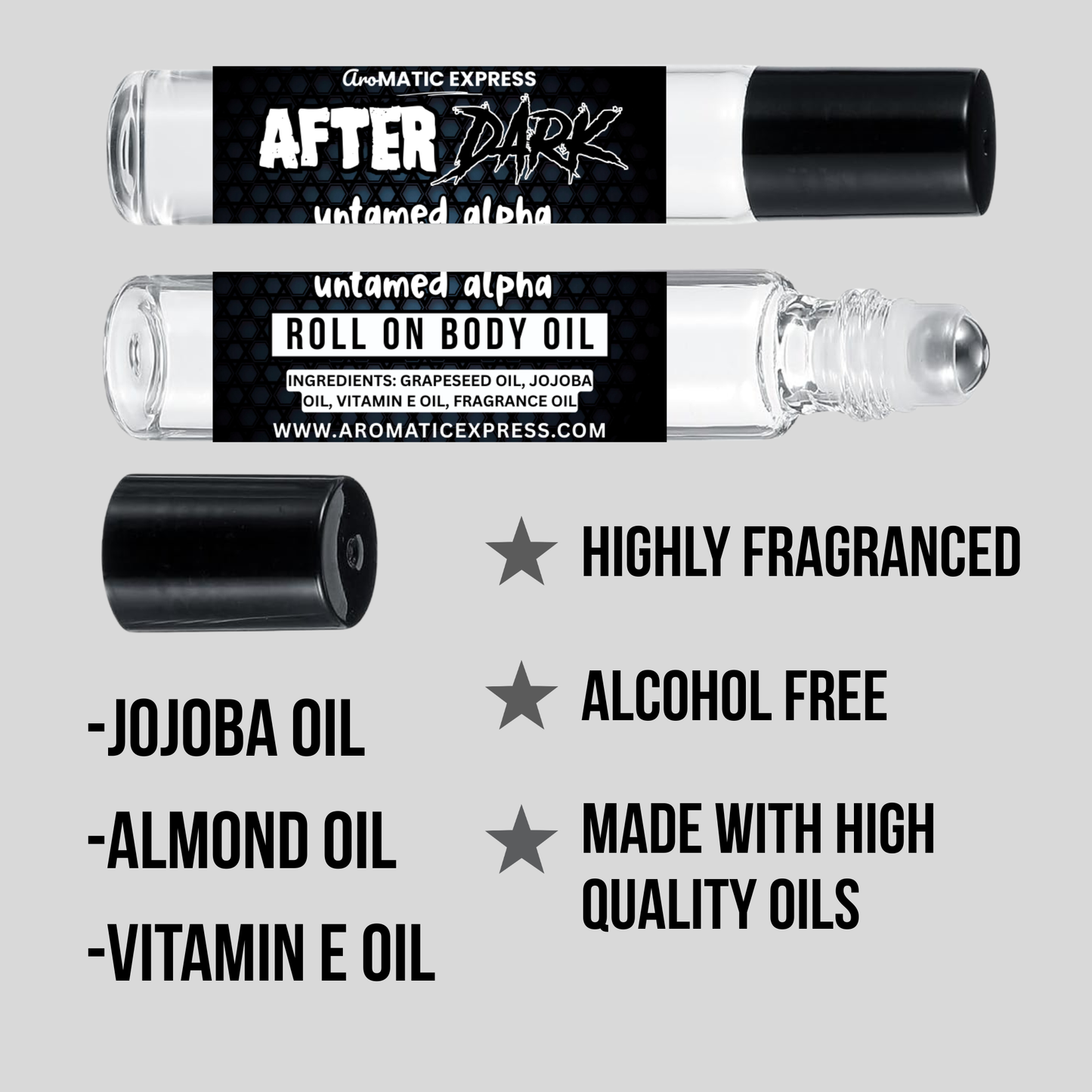 After Dark Untamed Alpha Men's Roll On Body Oil