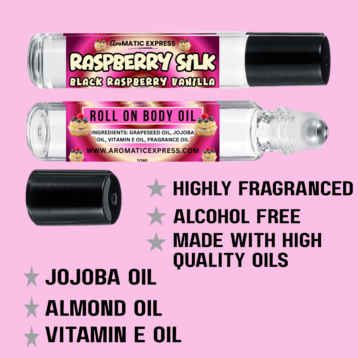 Black Raspberry Vanilla Roll On Body Oil