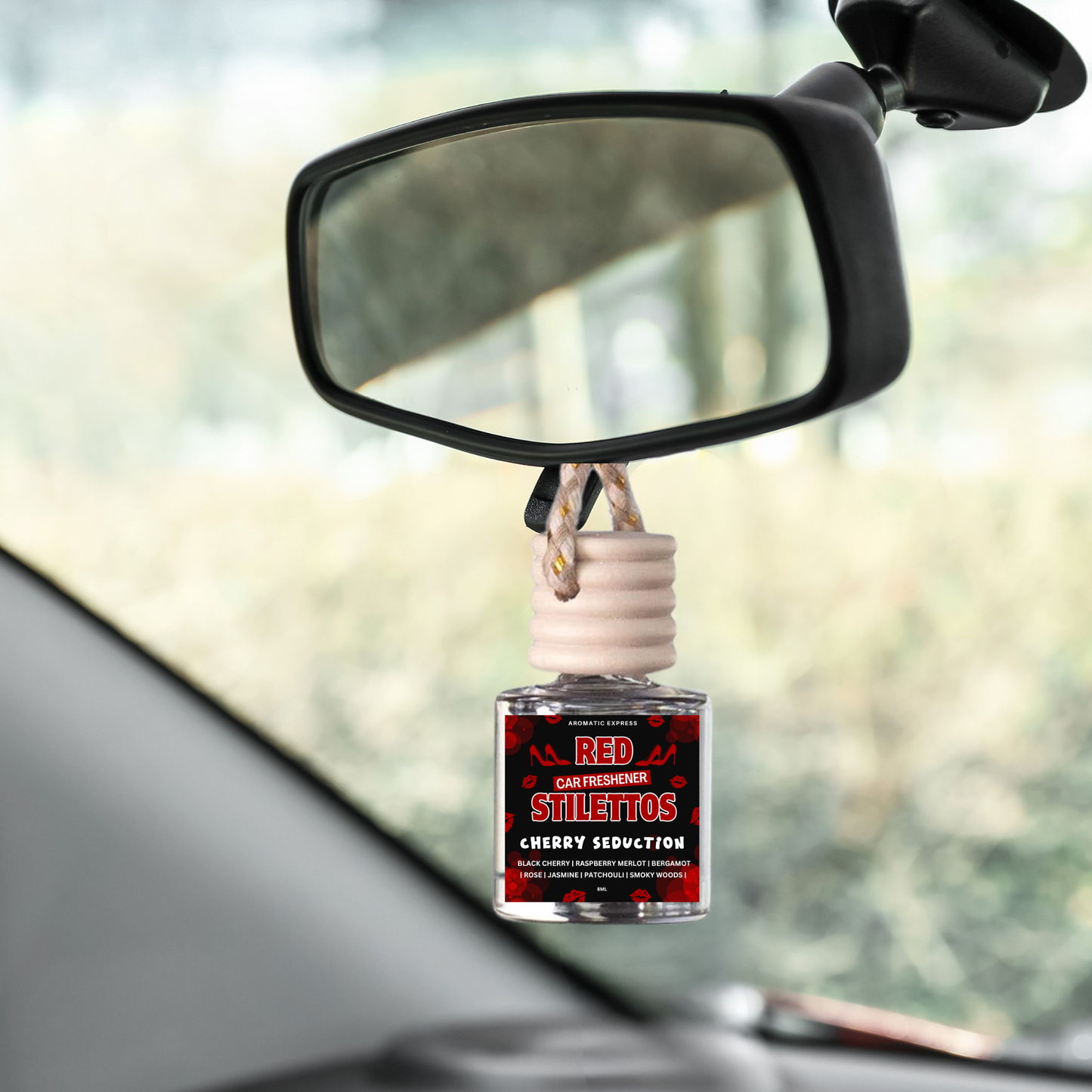 Red Stilettos Cherry Seduction Car Freshie