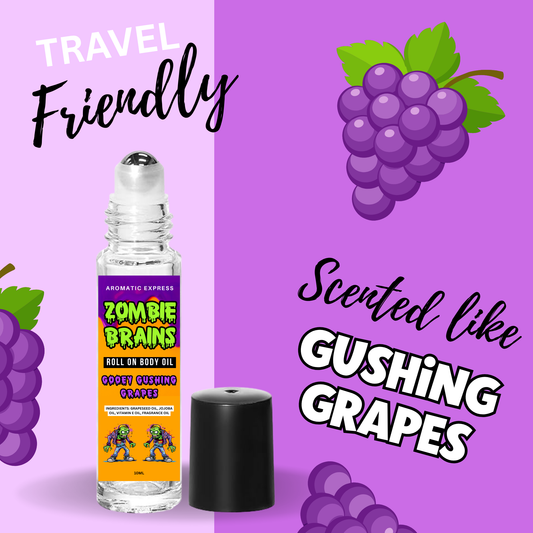 Zombie Brains Gushing Grapes Roll On Body Oil