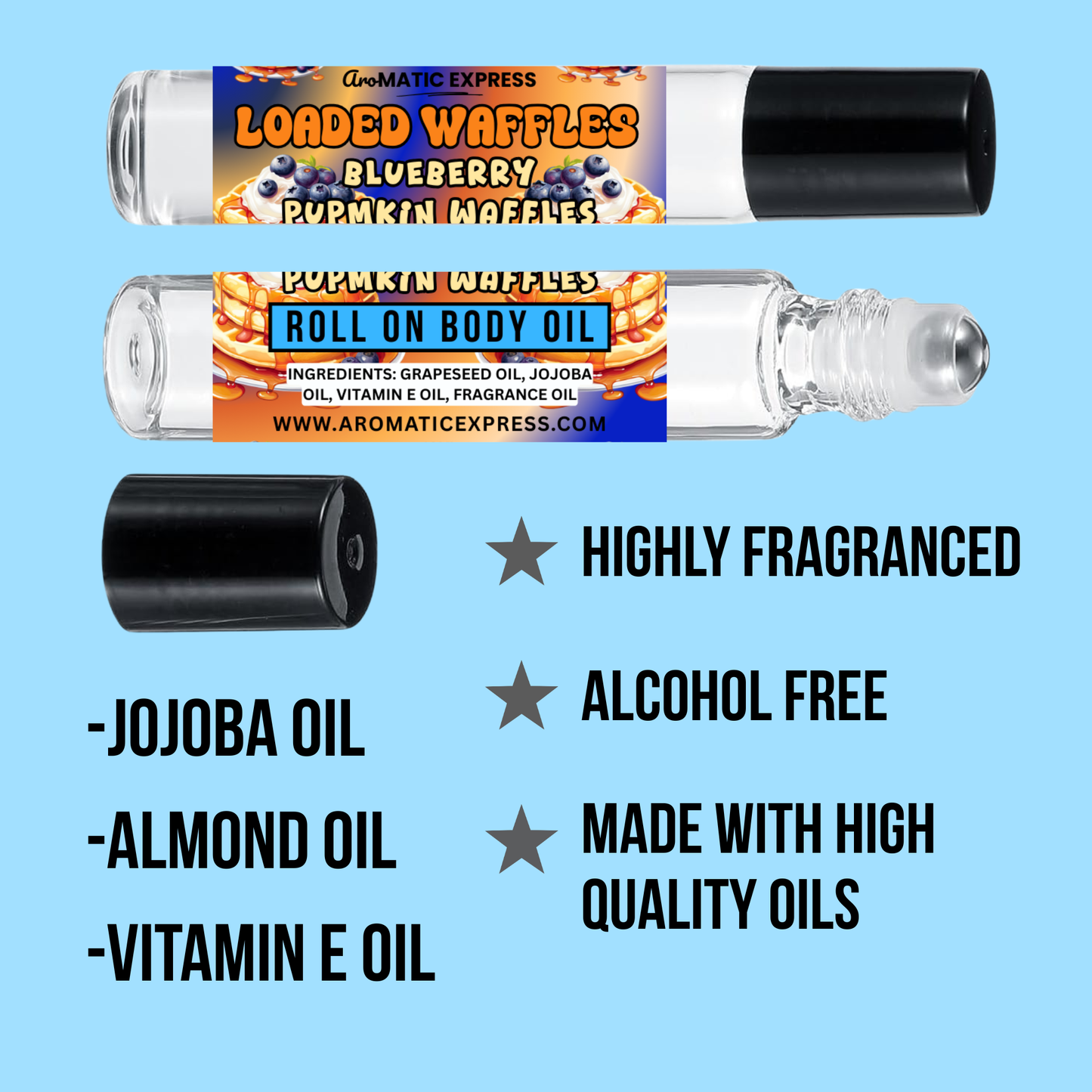 Blueberry Pumpkin Waffle Roll On Body Oil