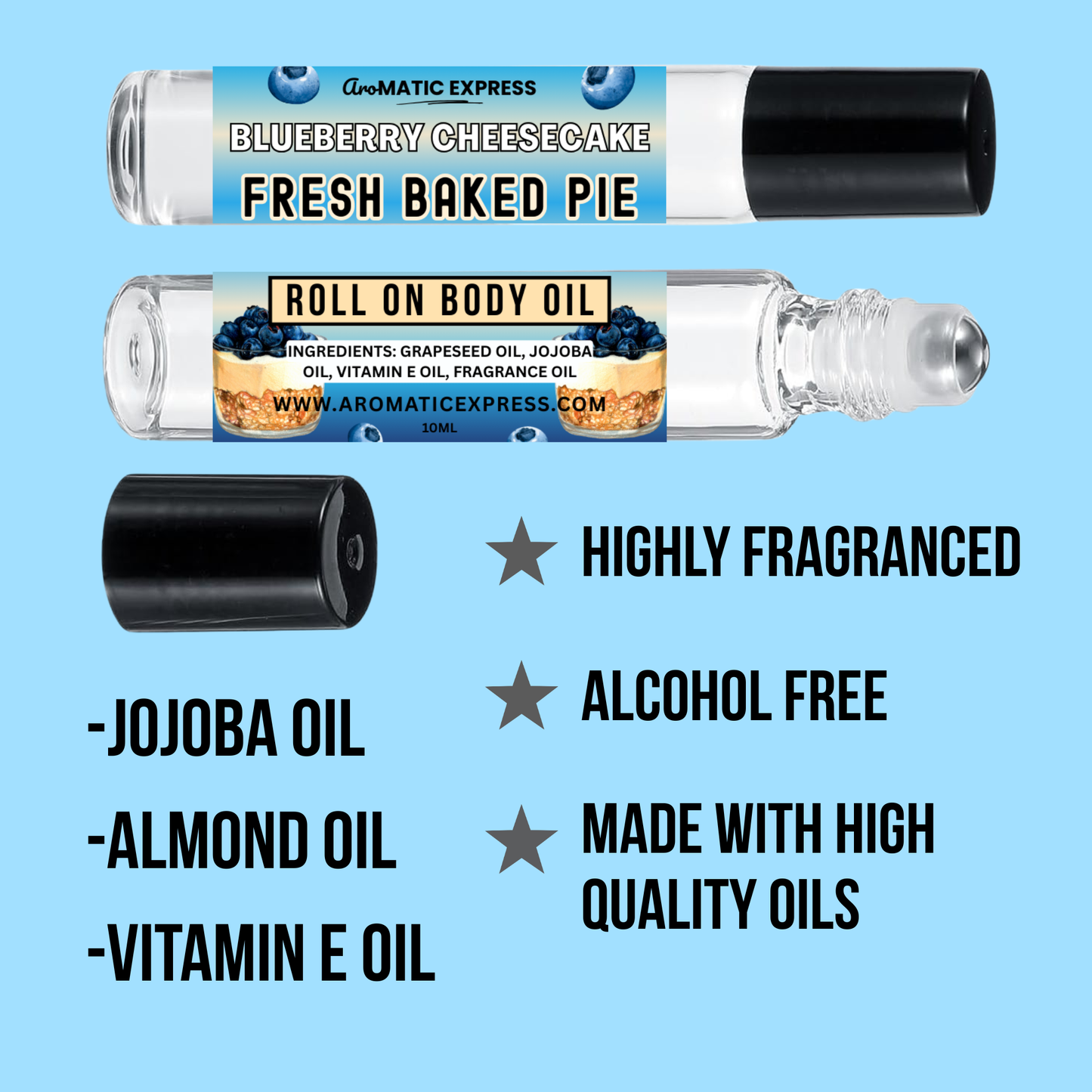 Blueberry Cheesecake Roll On Body Oil