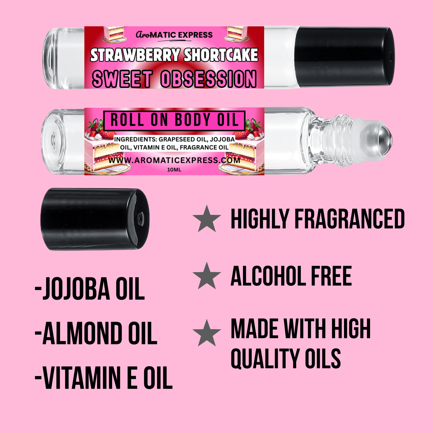 Strawberry Shortcake Roll On Body Oil