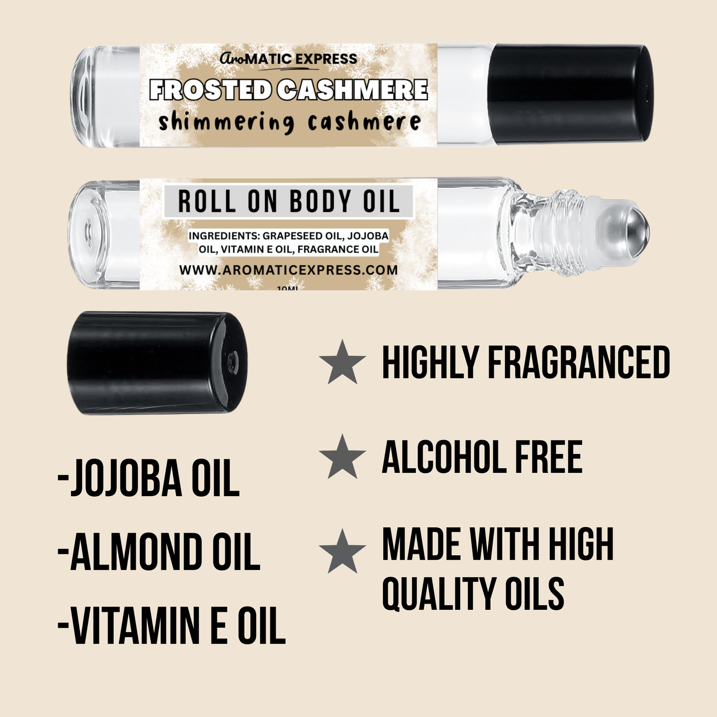 Frosted Cashmere Roll On Body Oil