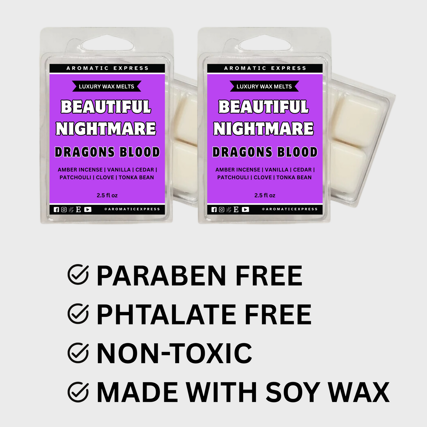 Beautiful Nightmare Dragons Blood Luxury Wax Melt