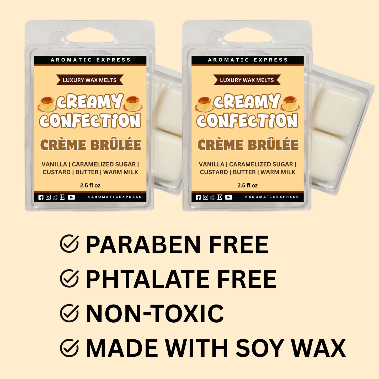 Creamy Confection Creme Brulee Luxury Wax Melt