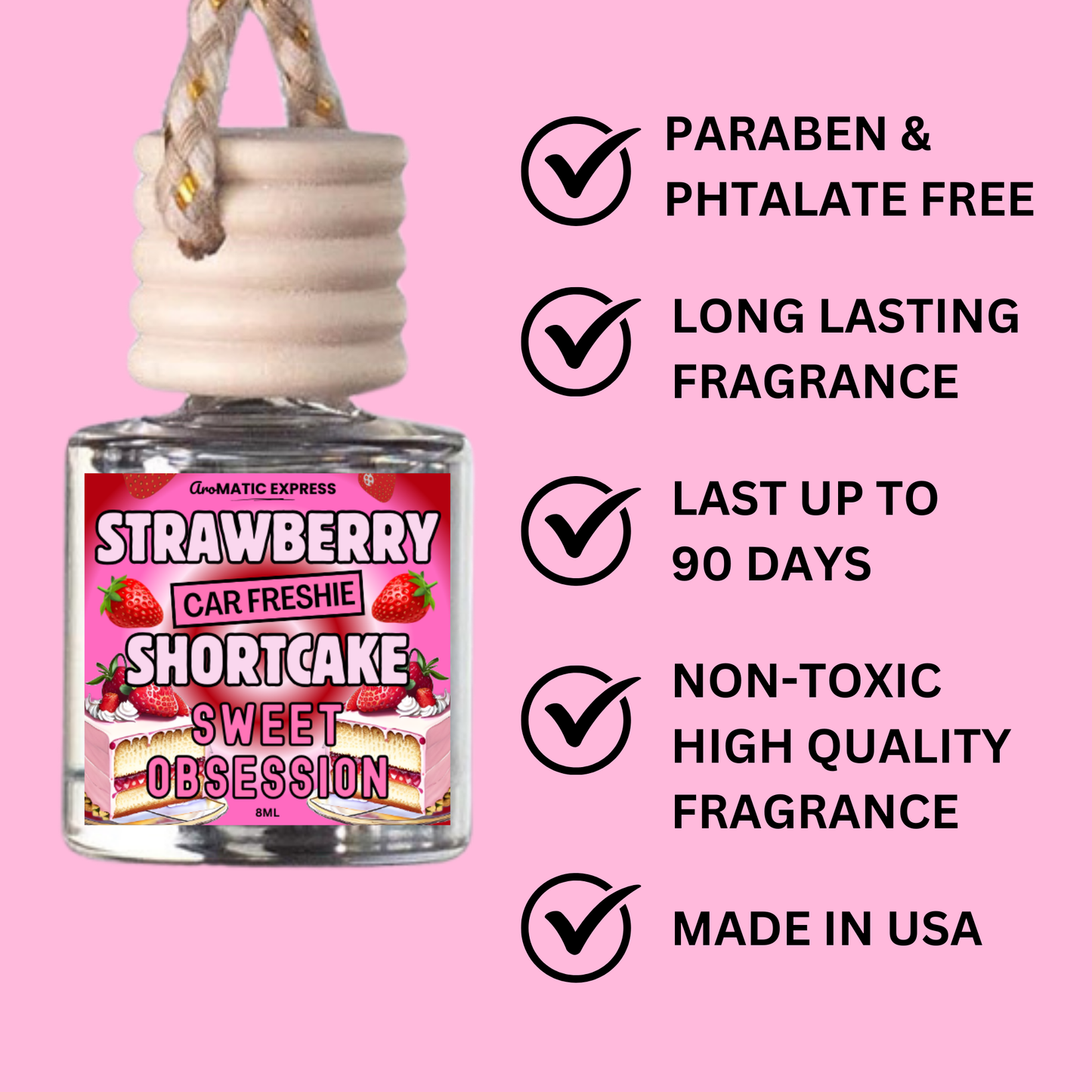Strawberry Shortcake Scented Car Freshie