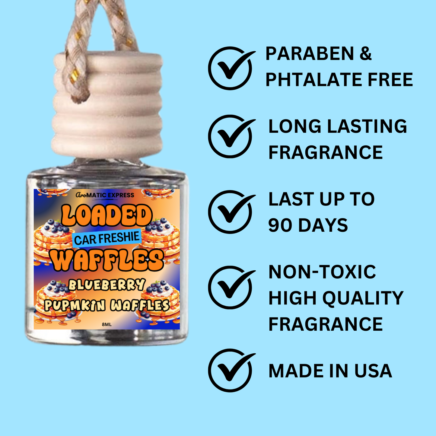 Loaded Waffles Scented Car Freshie