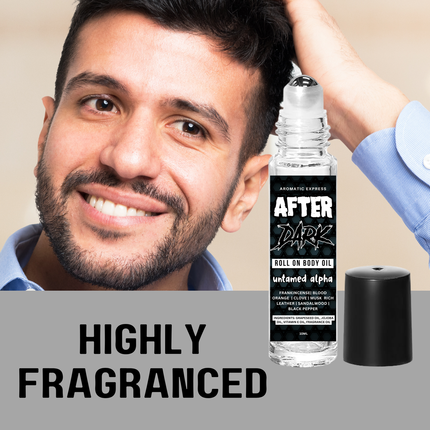 After Dark Untamed Alpha Men's Roll On Body Oil