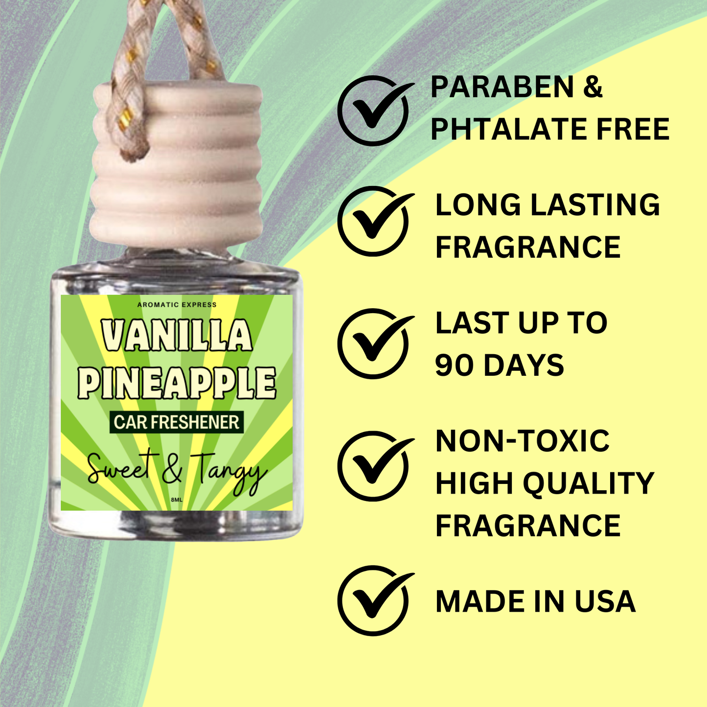 Vanilla Pineapple Car Freshie