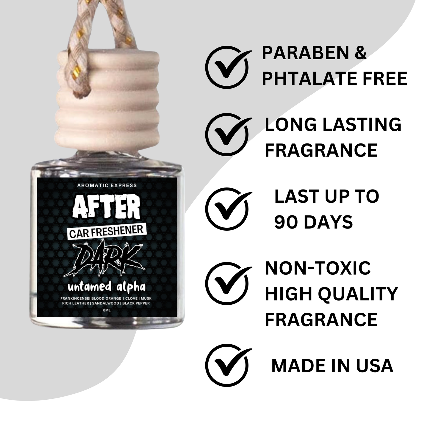 After Dark Untamed Alpha Manly Scent Car Freshie
