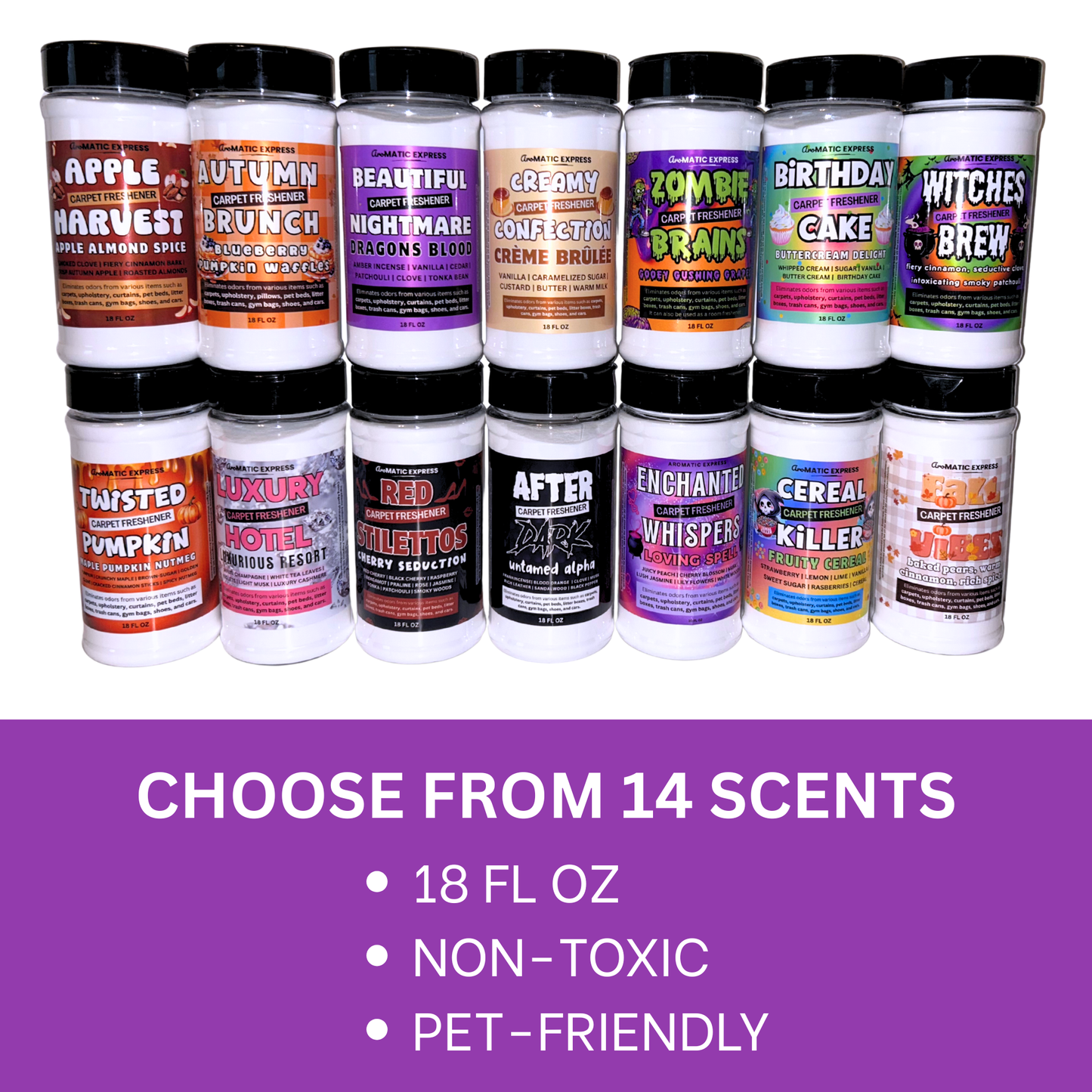 Loving Spell Carpet Freshener | 18oz Sprinkle Jar | Odor Eliminator Powder