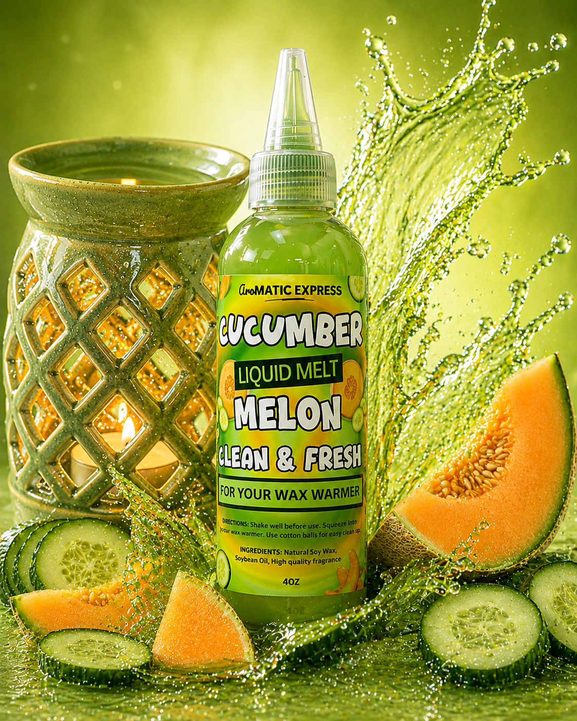 Liquid Wax Melts Cucumber Melon