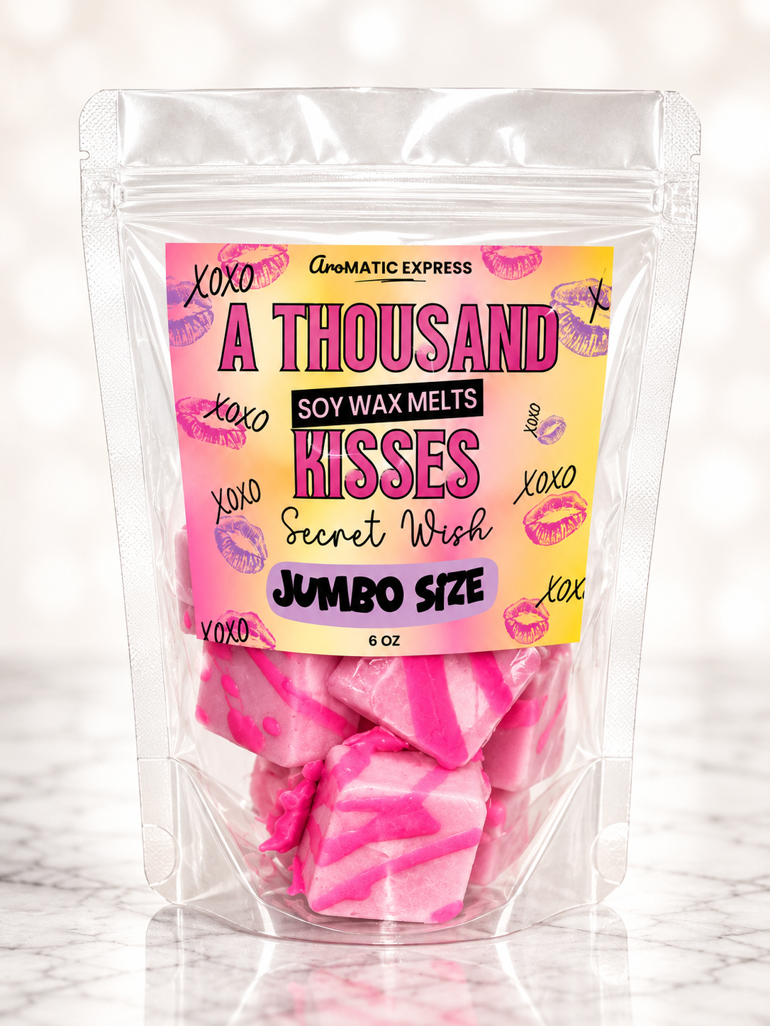 A Thousand Kisses Jumbo Size Wax Melts 6oz Bag
