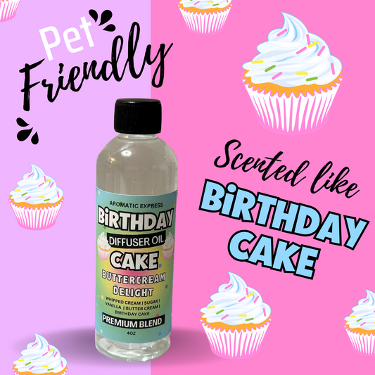 Birthday Cake Buttercream Frosting Diffuser Oil | Premium Blend | High Quality
