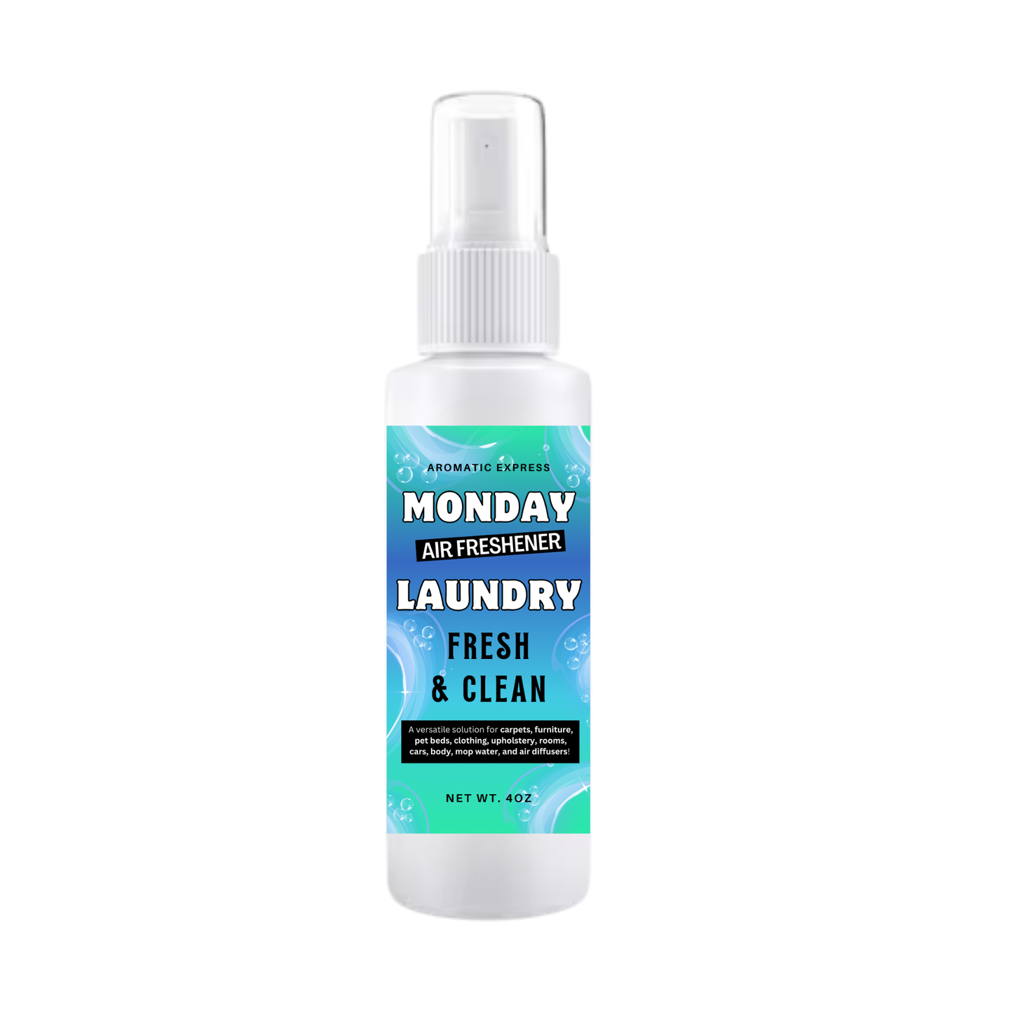 Monday Laundry Fresh and Clean Room + Linen Air Freshener Spray | Odor Eliminator Spray | Bathroom Spray