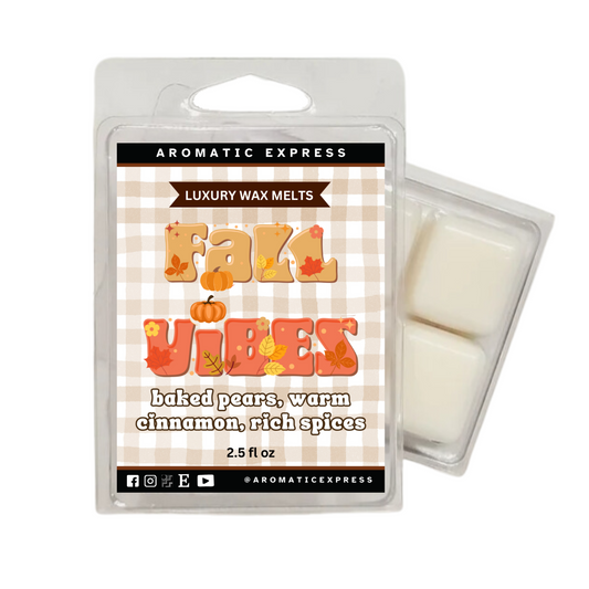 Fall Vibes Baked Pear & Cinnamon Luxury Wax Melt