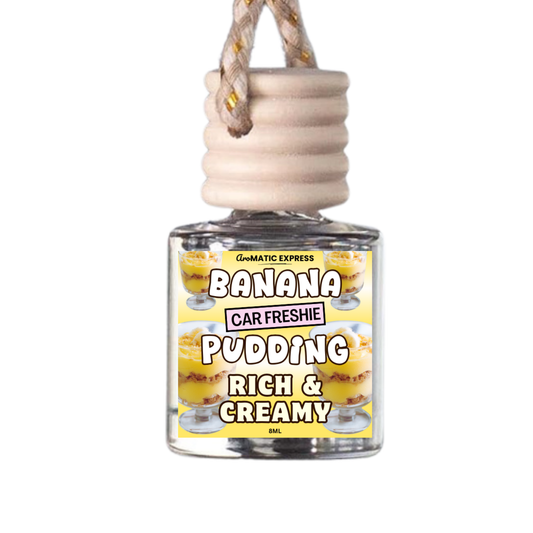 Banana Pudding Scented Car Freshie