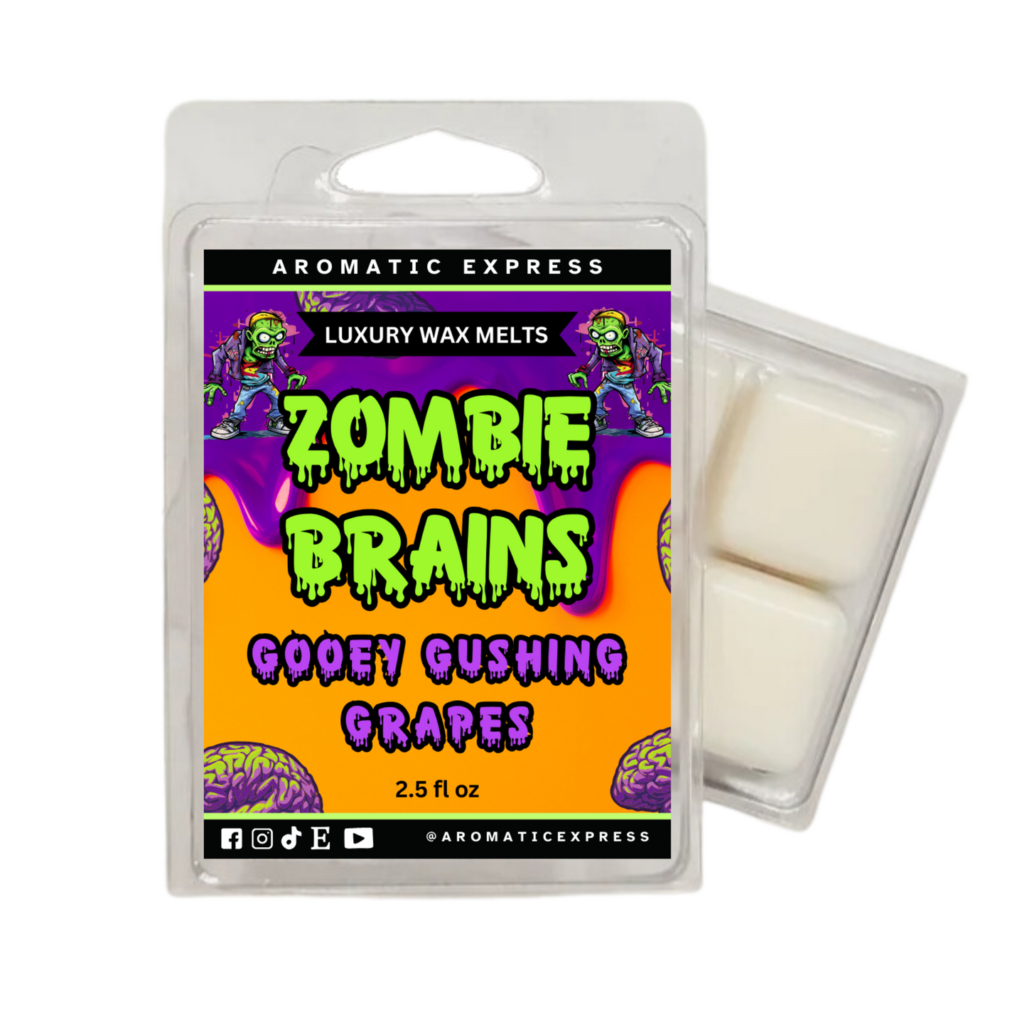 Zombie Brain Gooey Gushing Grapes Spice Luxury Wax Melt