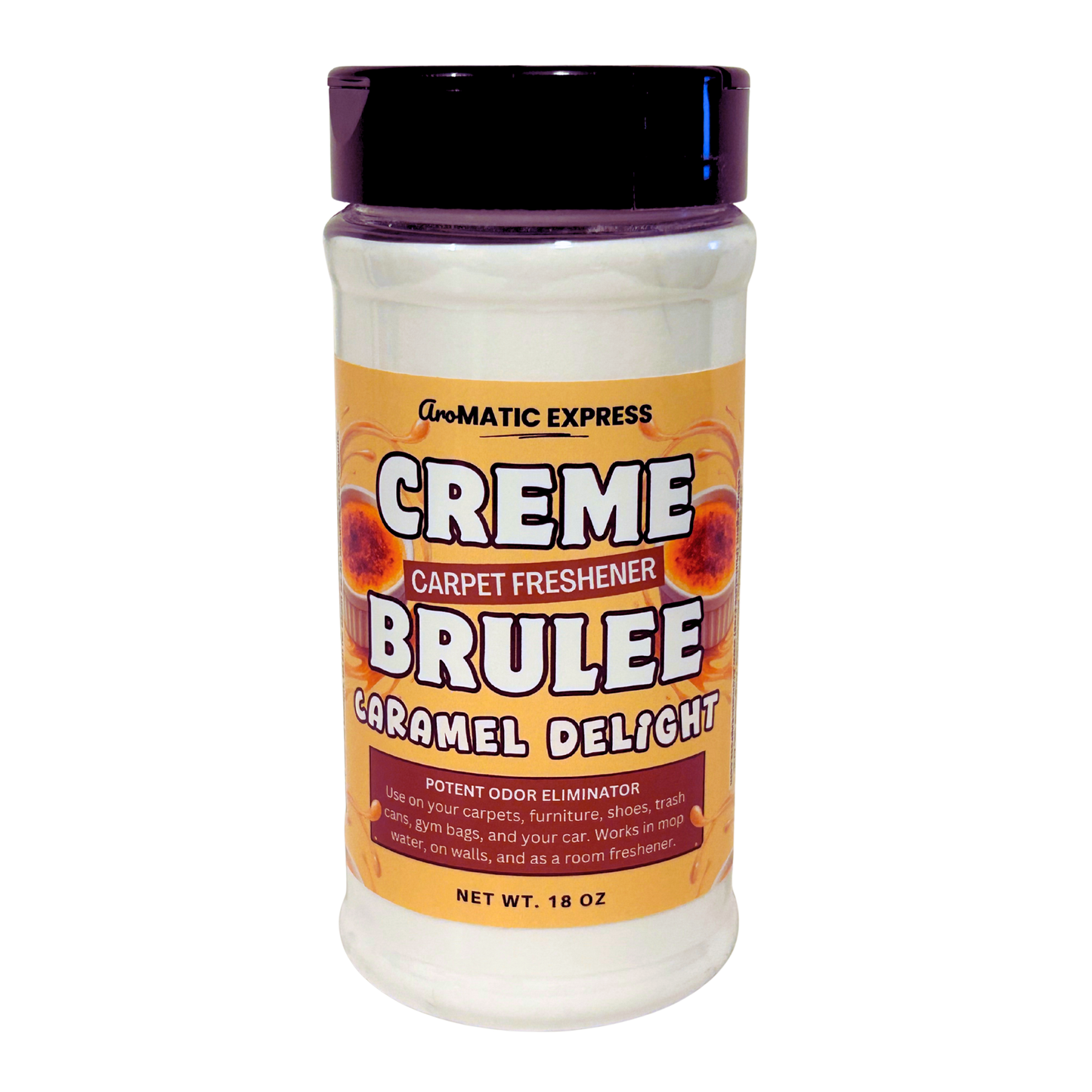 Creme Brulee Carpet Freshener | 10oz Sprinkle Jar | Odor Eliminator Powder