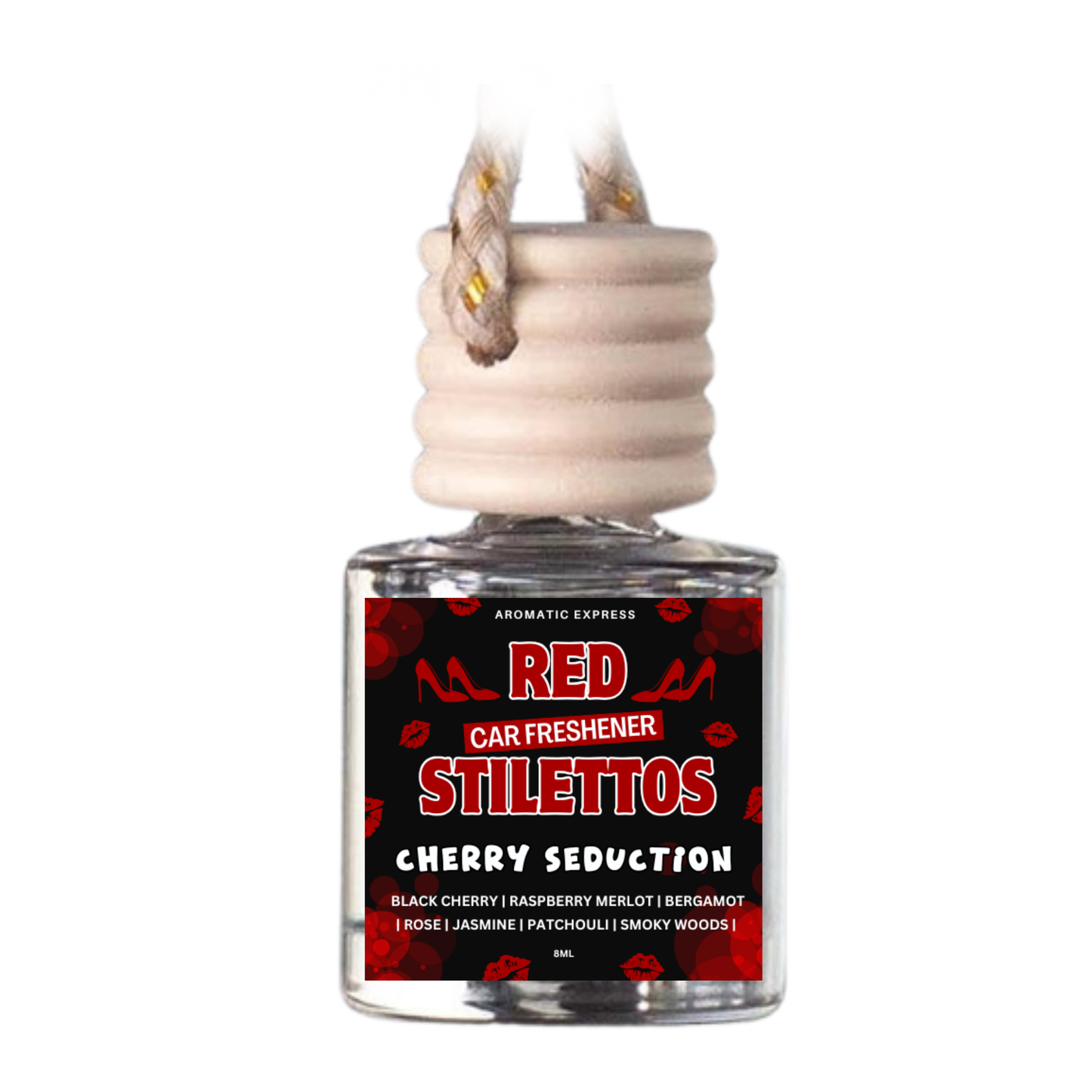 Red Stilettos Cherry Seduction Car Freshie