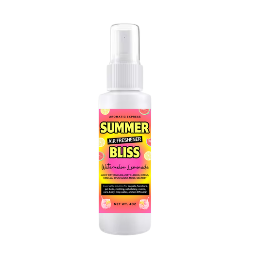 Summer Bliss Watermelon Lemonade Room + Linen Air Freshener Spray | Odor Eliminator Spray | Bathroom Spray