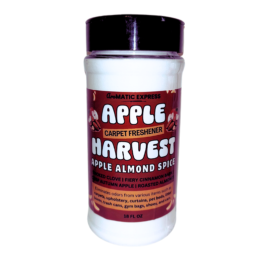 Apple Harvest Apple Almond Spice Carpet Freshener | 18oz Sprinkle Jar | Odor Eliminator Powder