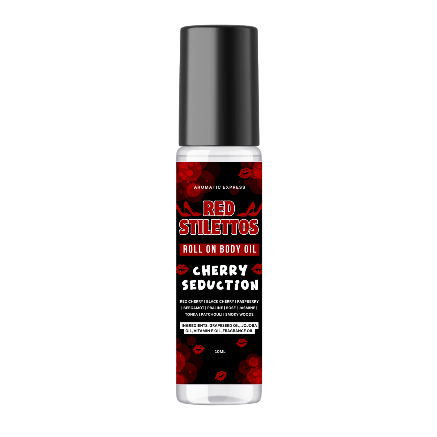 Red Stilettos Cherry Seduction Roll On Body Oil
