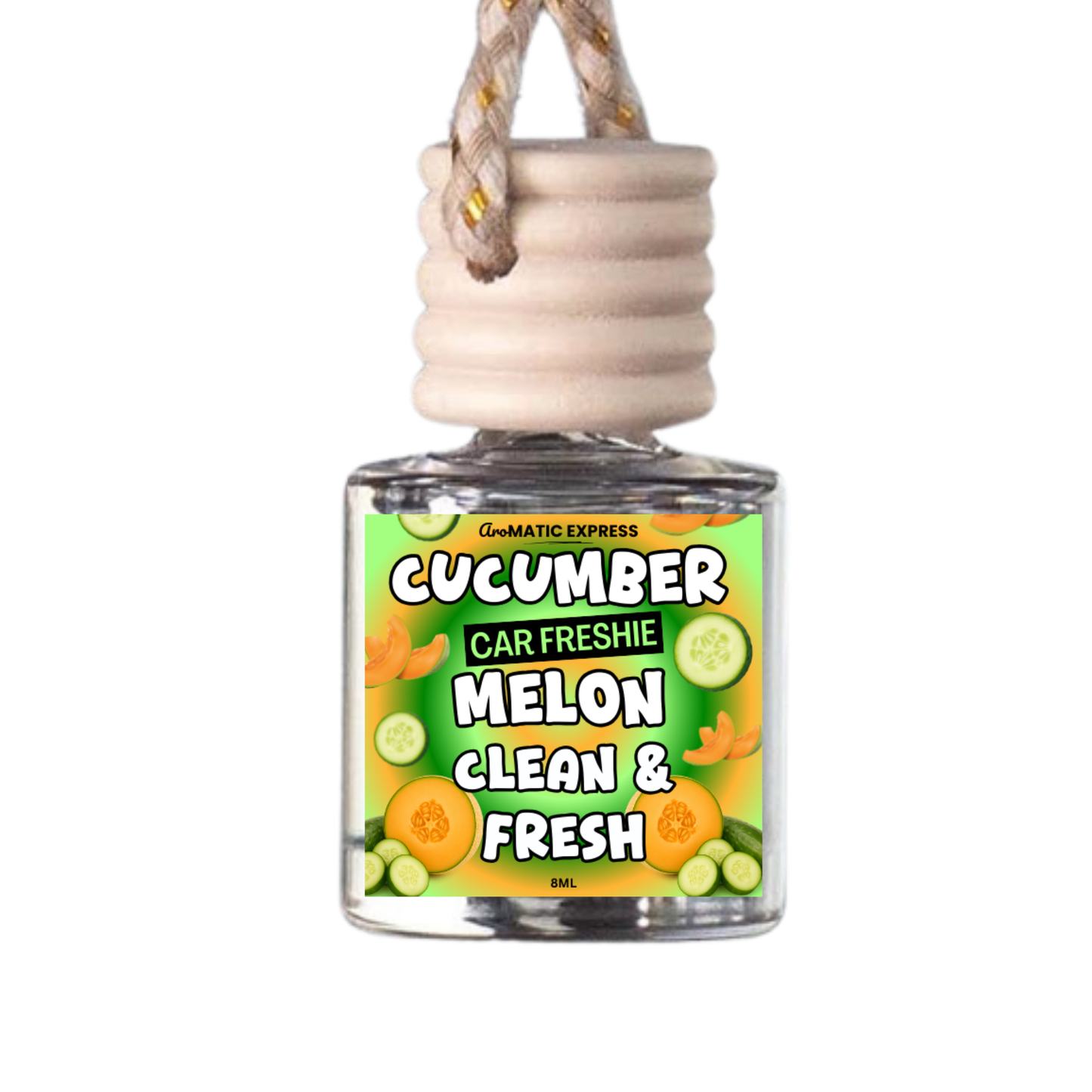 Cucumber Melon Scented Car Freshie