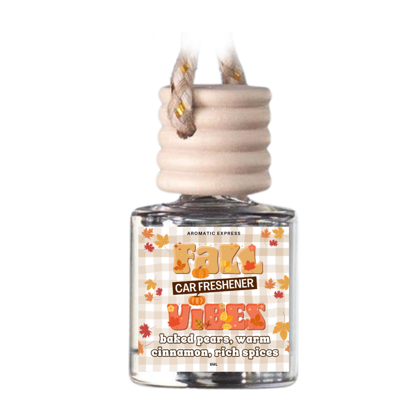 Fall Vibes Baked Pear & Cinnamon Car Freshie