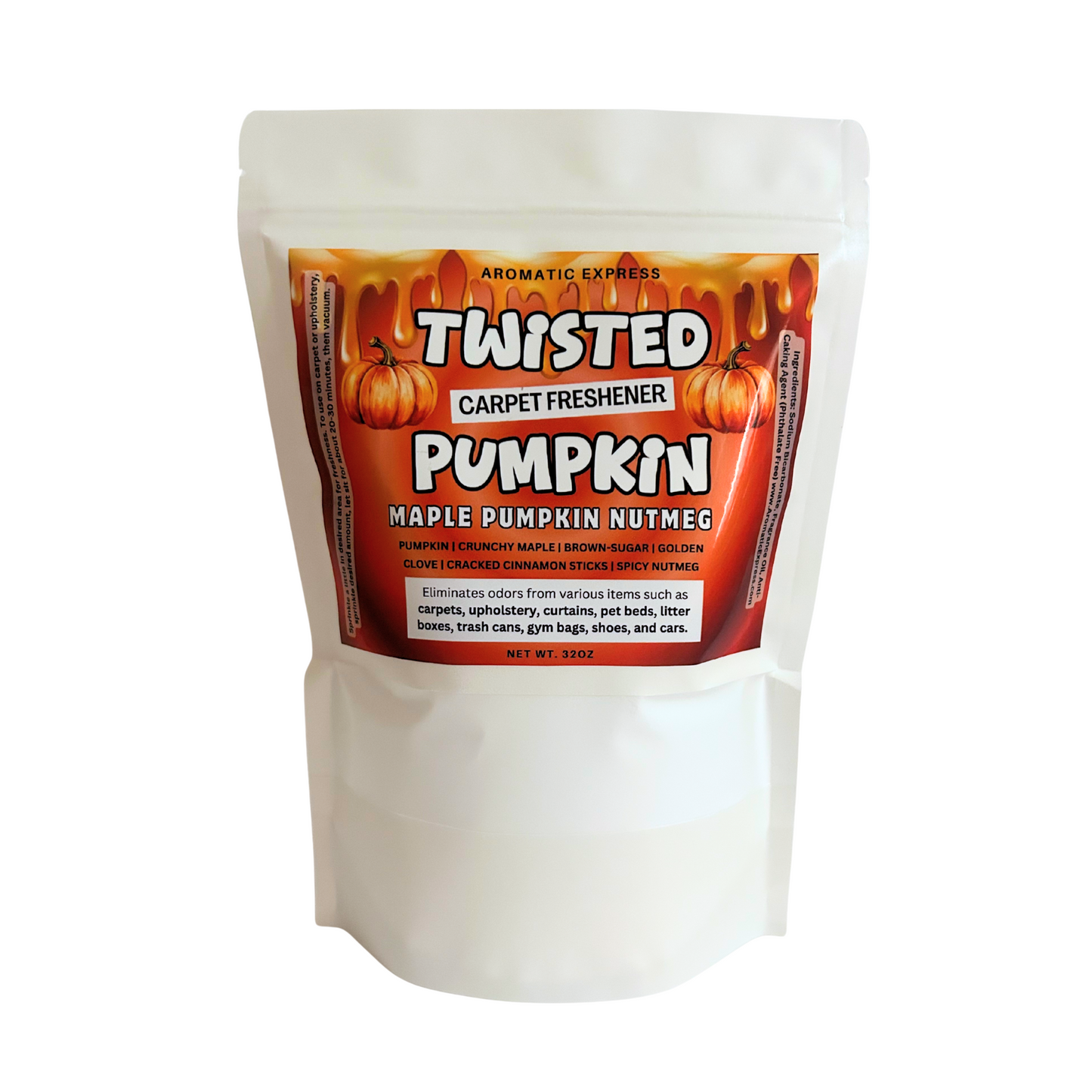 Twisted Pumpkin Maple Nutmeg Carpet Freshener 2LB Bag