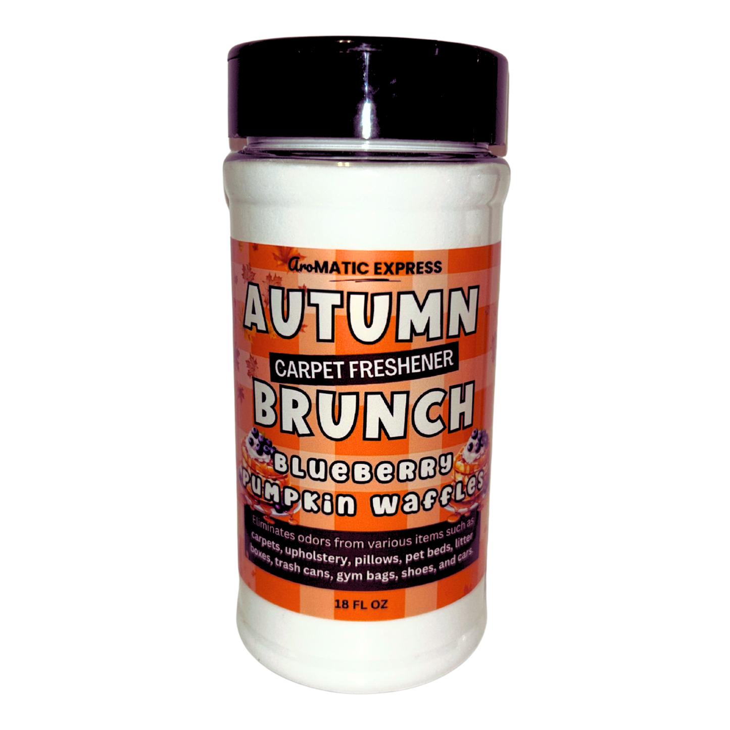 Blueberry Pumpkin Waffle Carpet Freshener | 18oz Sprinkle Jar | Odor Eliminator Powder