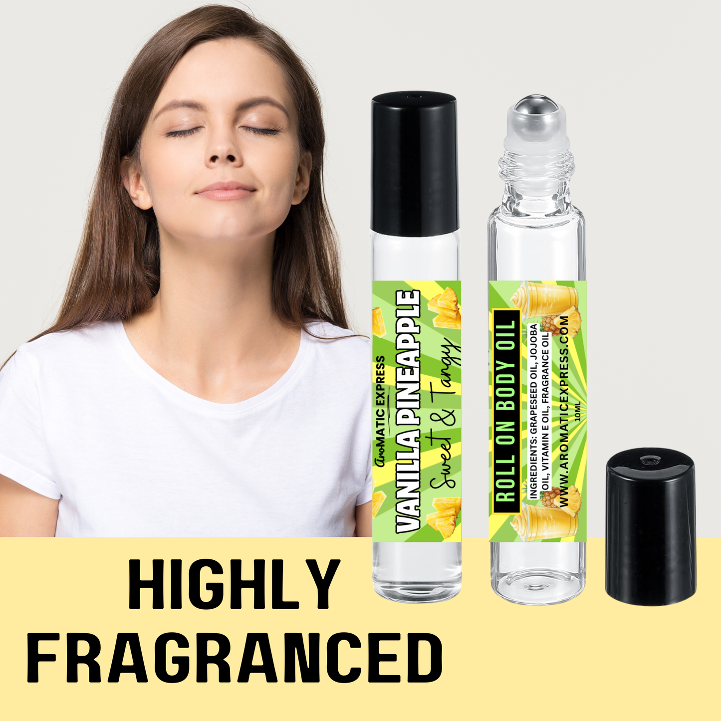 Vanilla Pineapple Roll On Body Oil