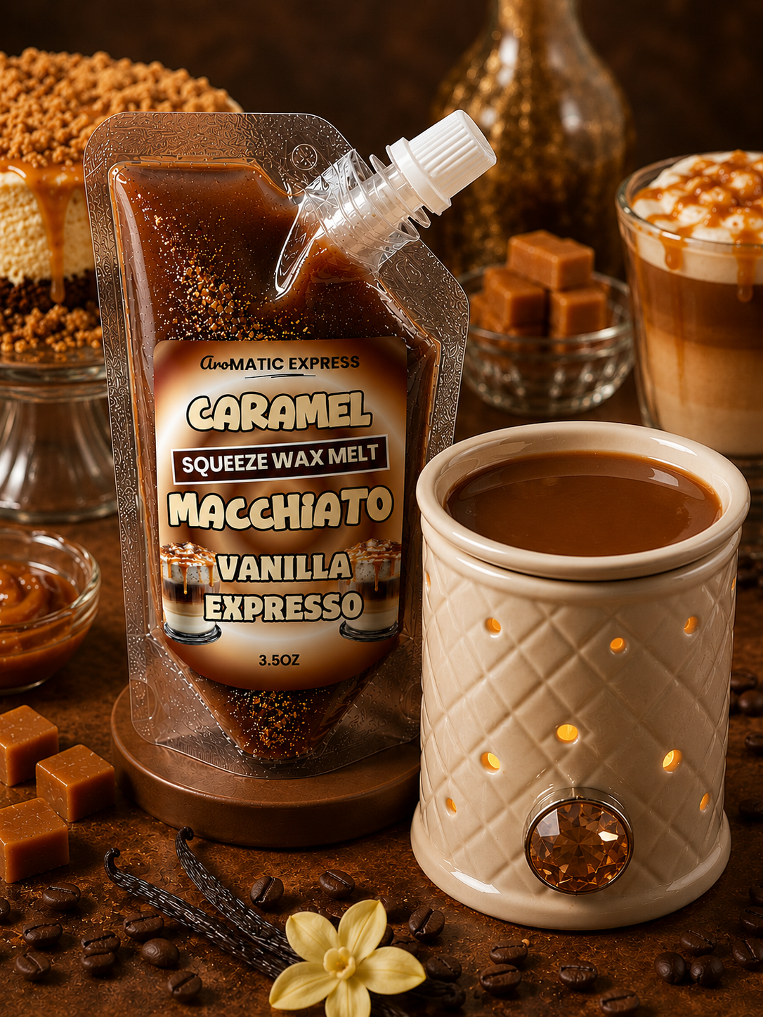 Caramel Machiato Squeezable Wax Melt