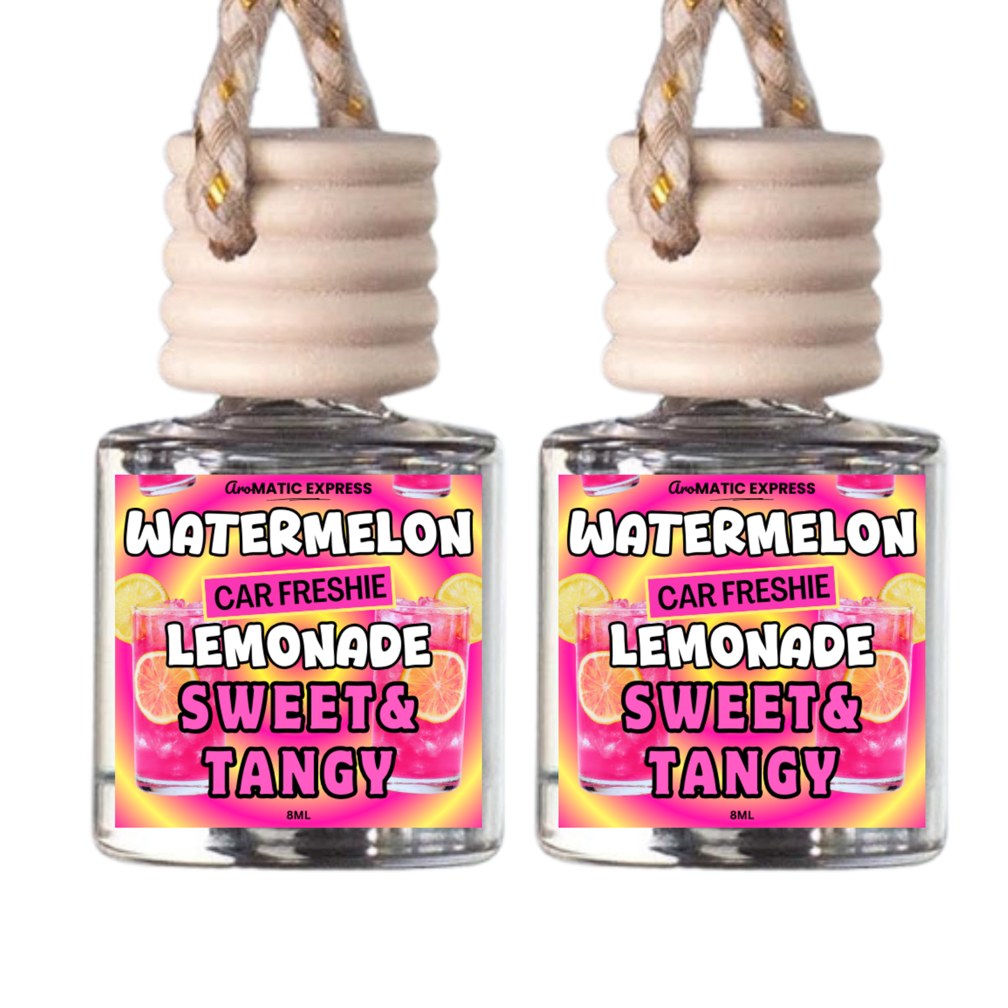Watermelon Lemonade Scented Car Freshie