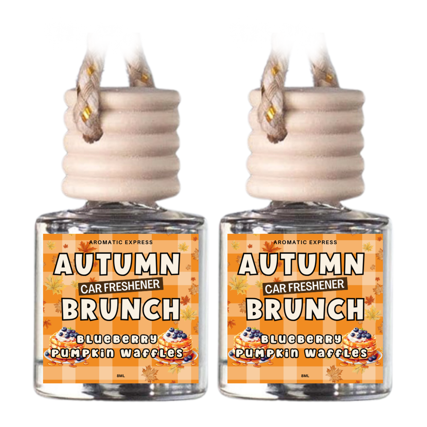 Autumn Brunch Blueberry Pumpkin Waffles Scent Car Freshie