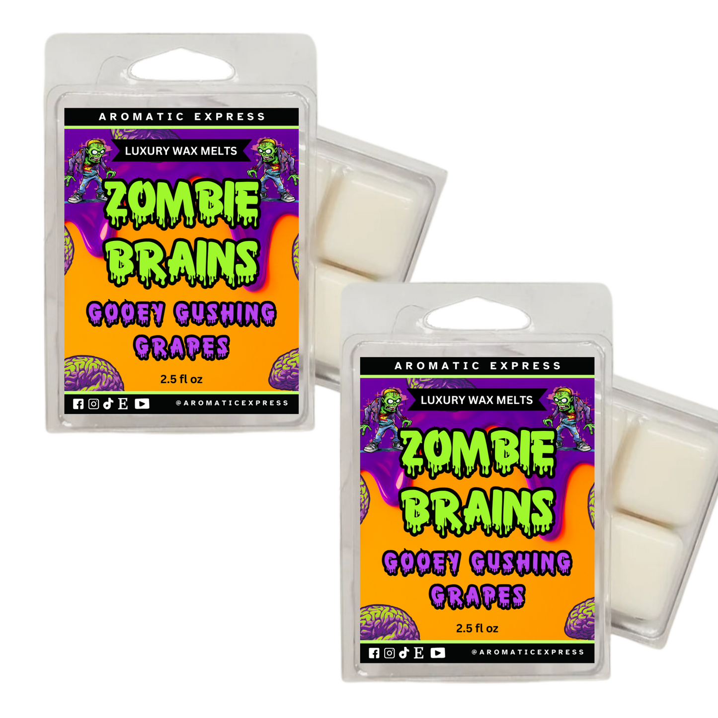 Zombie Brain Gooey Gushing Grapes Spice Luxury Wax Melt