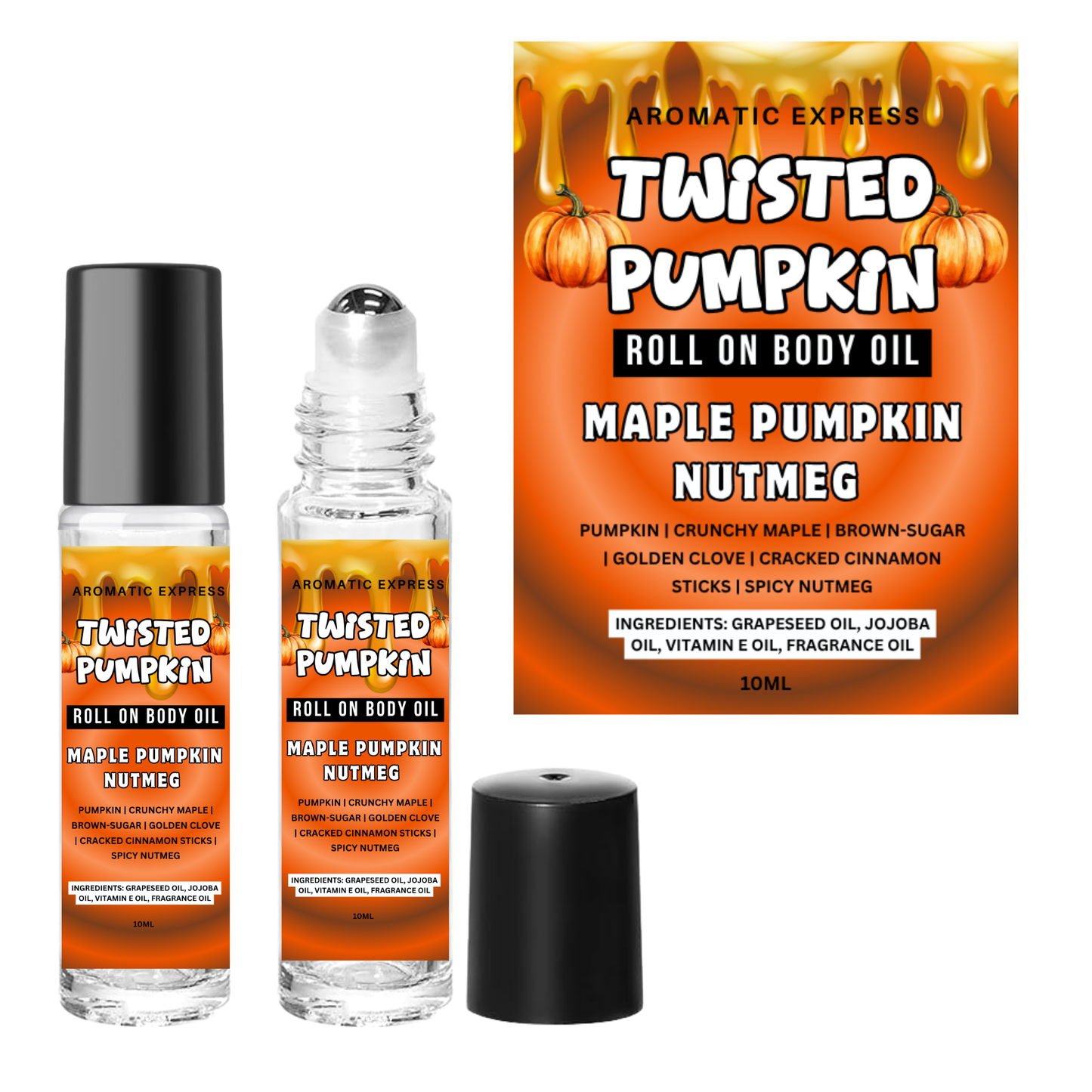 Twisted Pumpkin Maple Nutmeg Roll On Body Oil