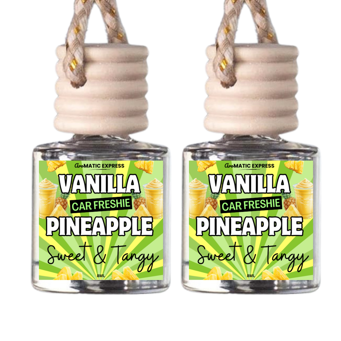 Vanilla Pineapple Scented Car Freshie