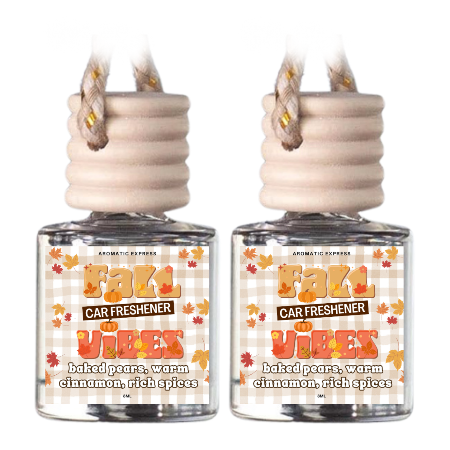 Fall Vibes Baked Pear & Cinnamon Car Freshie