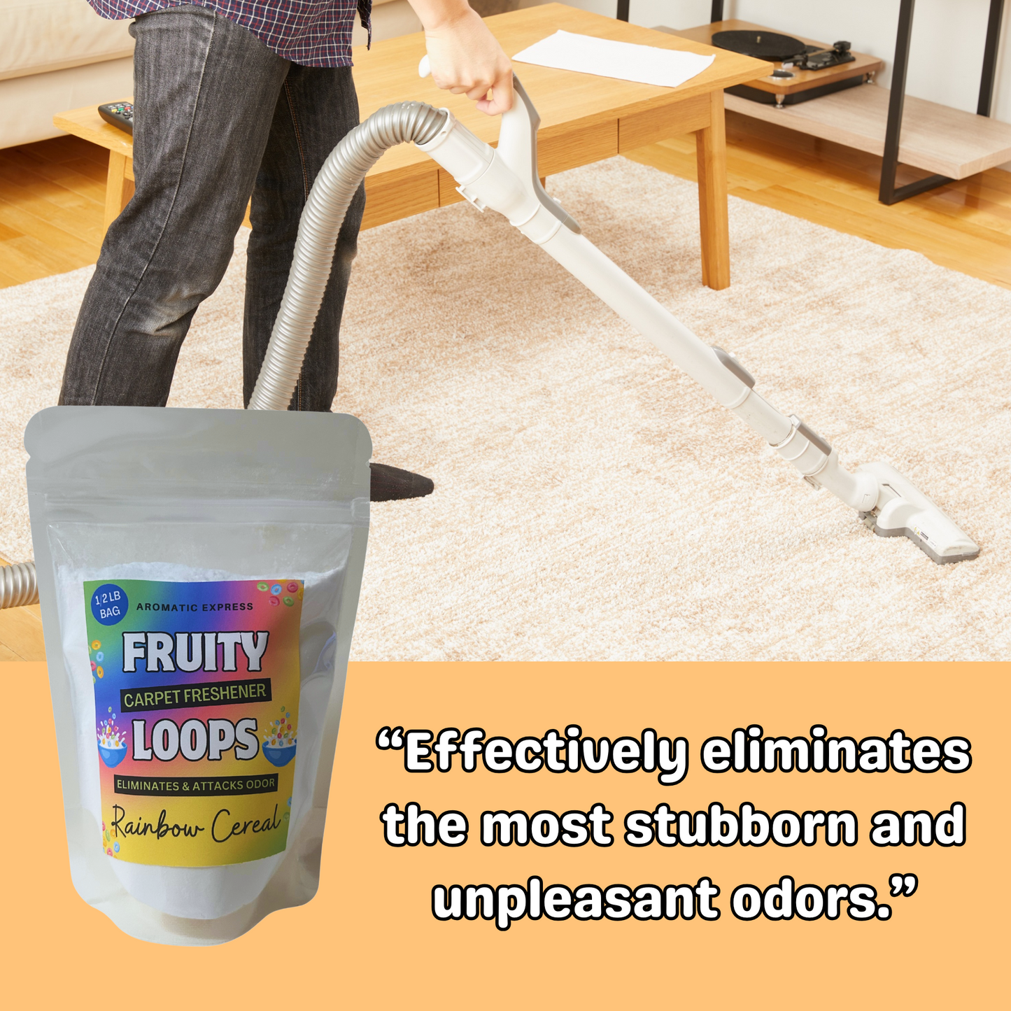 Fruity Loop Cereal Carpet Freshener | Half Pound Bag | Odor Eliminator Powder