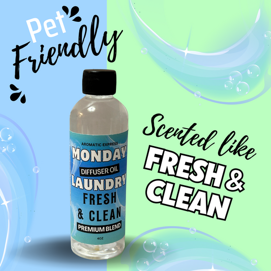 Monday Laundry Fresh and Clean Diffuser Oil | Premium Blend | High Quality