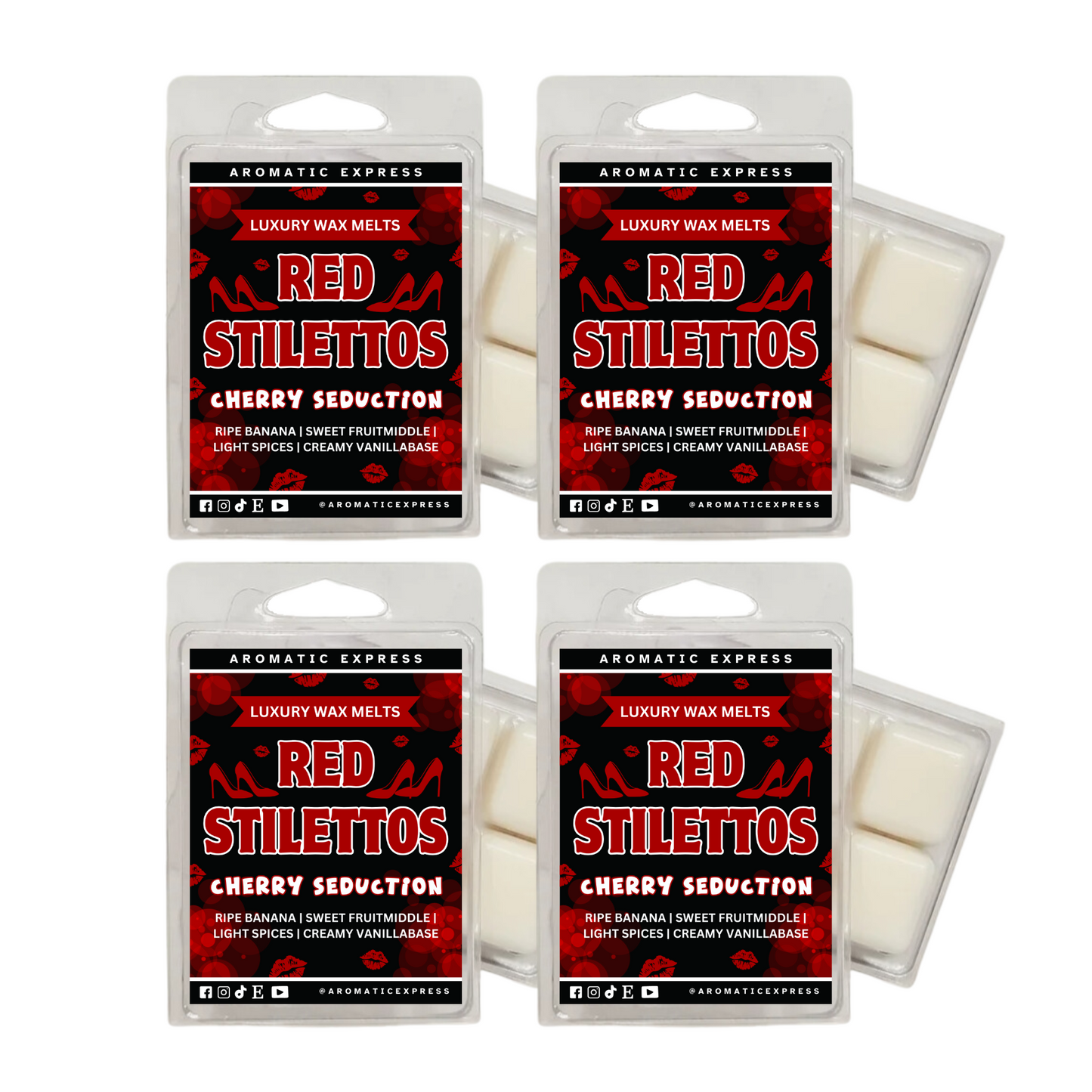 Red Stilettos Cherry Seduction Luxury Wax Melt