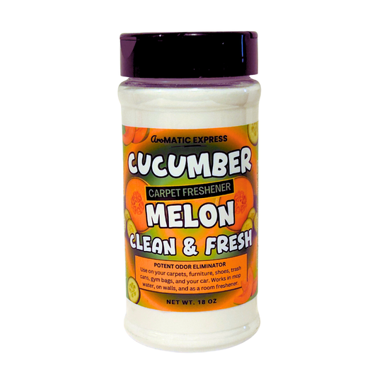 Cucumber Melon Carpet Freshener | 18 oz Sprinkle Jar | Odor Eliminator Powder