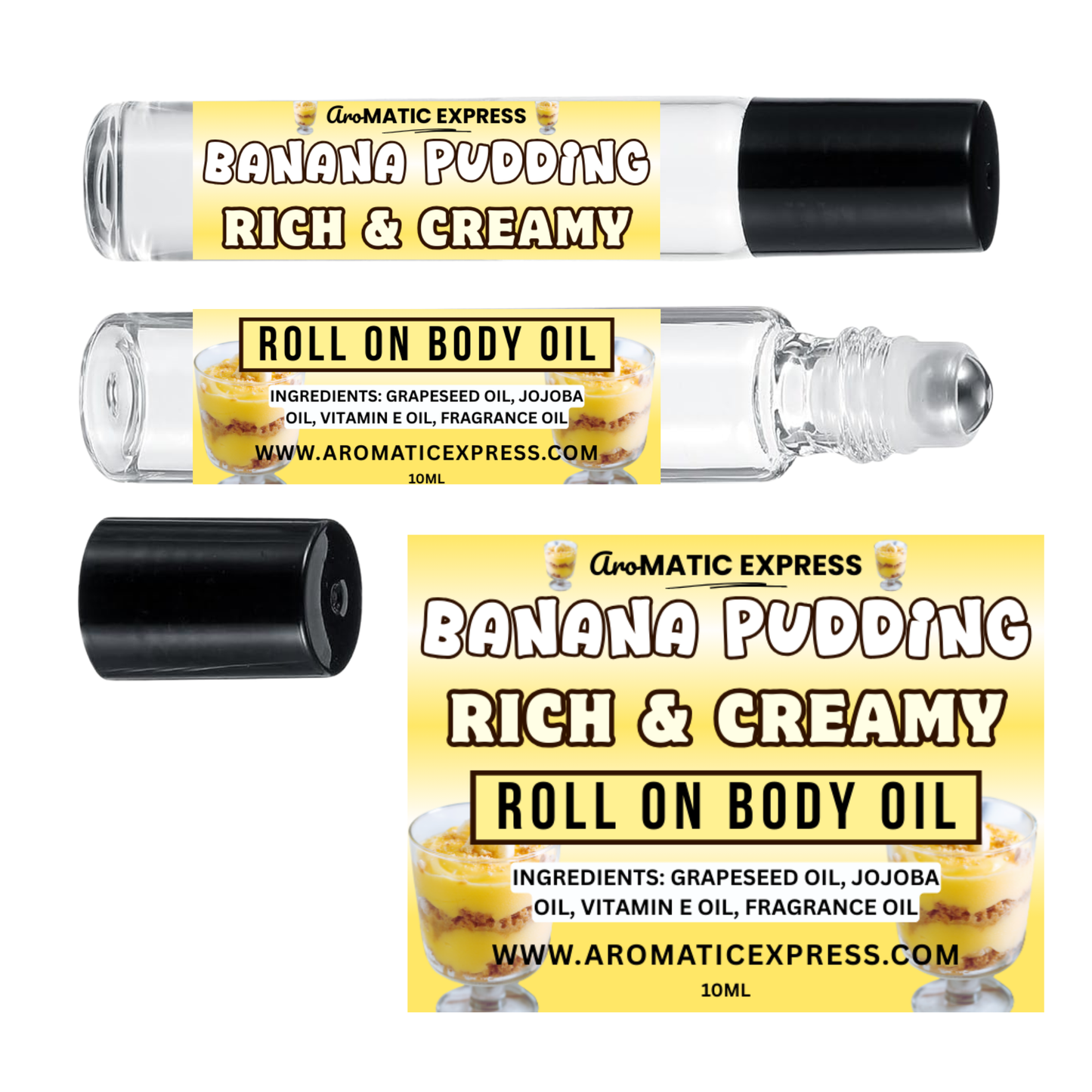 Banana Pudding Roll On Body Oil