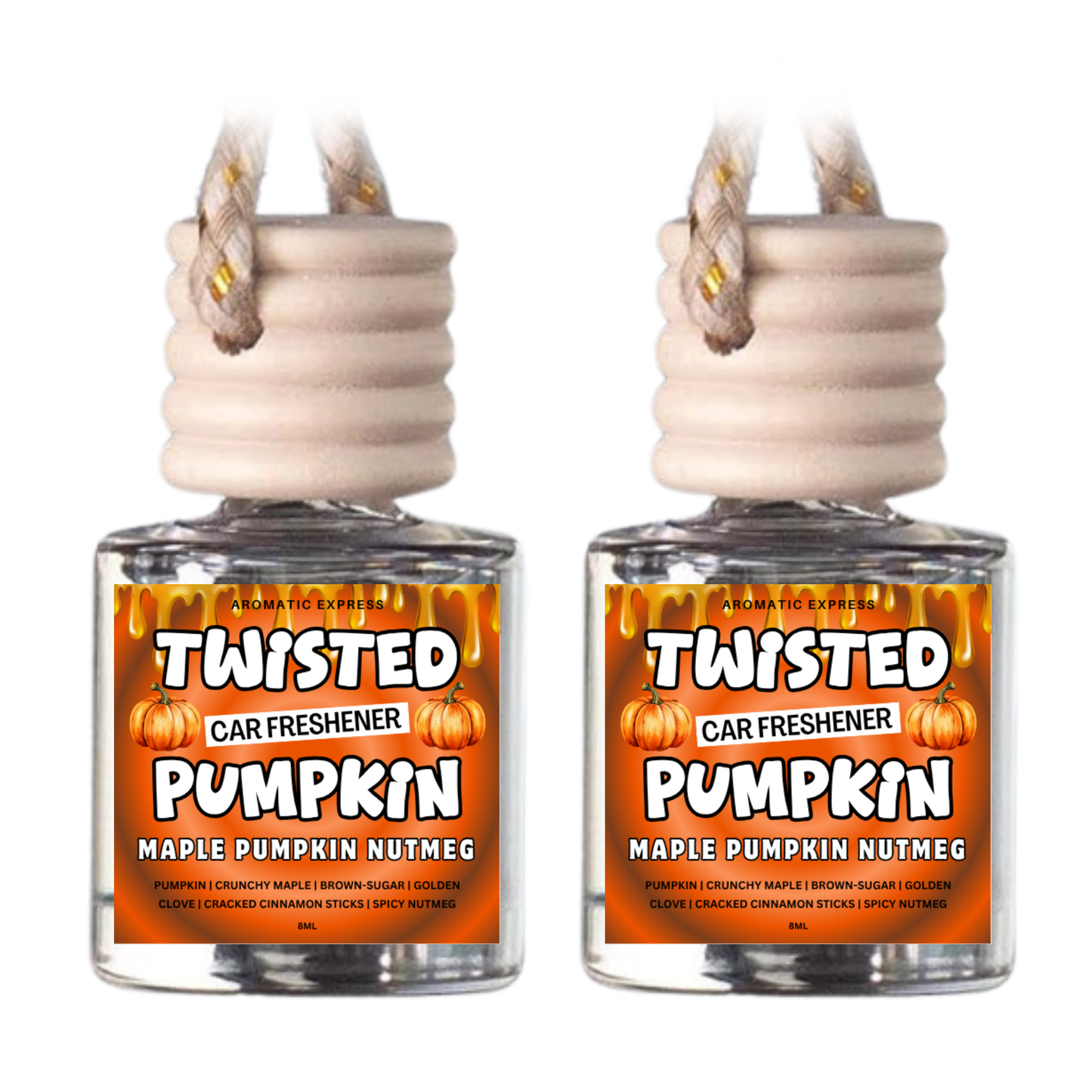 Twisted Pumpkin Maple Nutmeg Cinnamon Car Freshie
